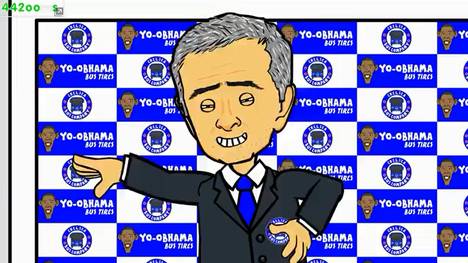 Jose Mourinho FC Chelsea Roman Abramowitsch Cartoon