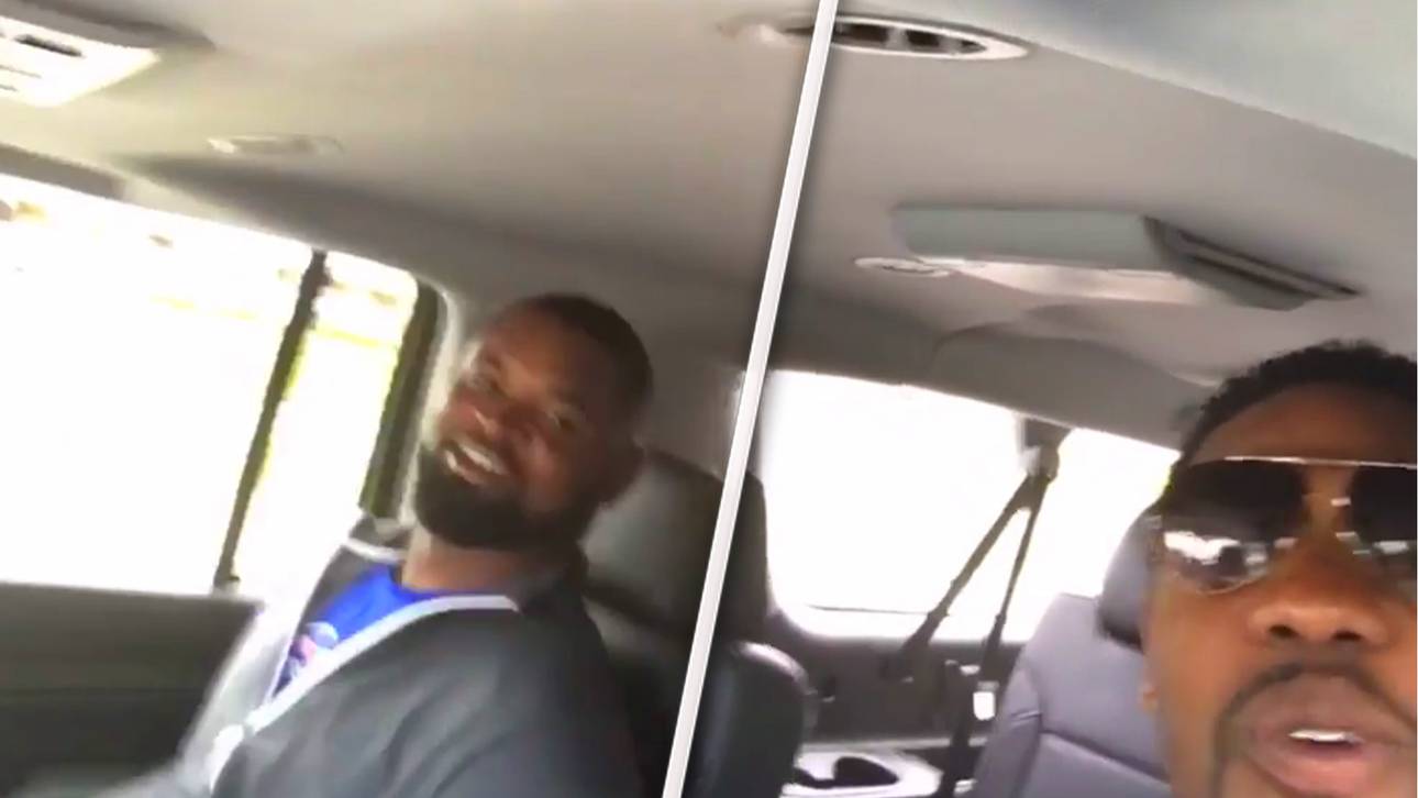 Irre: NFL-Stars mit Taxi zum Spiel