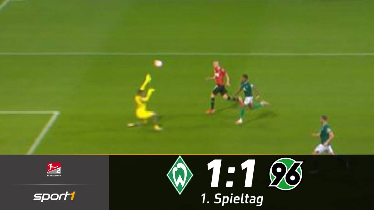 SV Werder Bremen - Hannover 96 (1:1): Highlights im Video | 2. Bundesliga