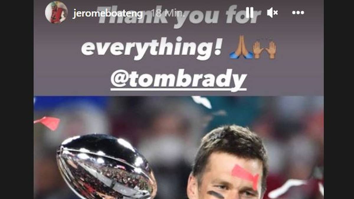 Jérôme Boateng reagiert auf den Rücktritt von Tom Brady