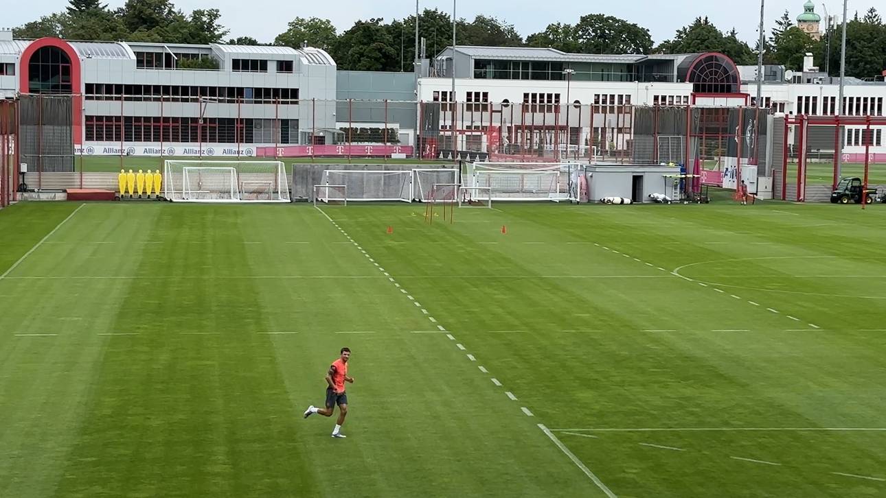Thomas Müller hält sich in München fit