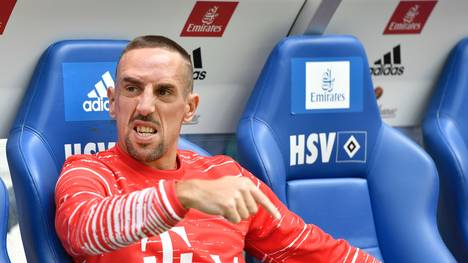Franck Ribery auf der Auswechselbank