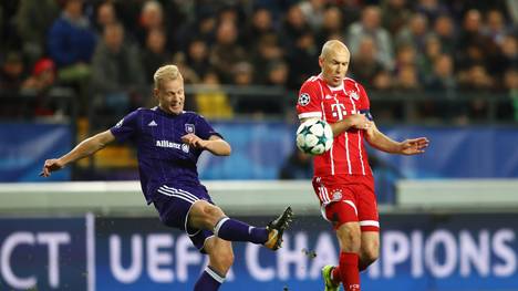 Arjen Robben hatte sich gegen Anderlecht am Oberschenkel verletzt