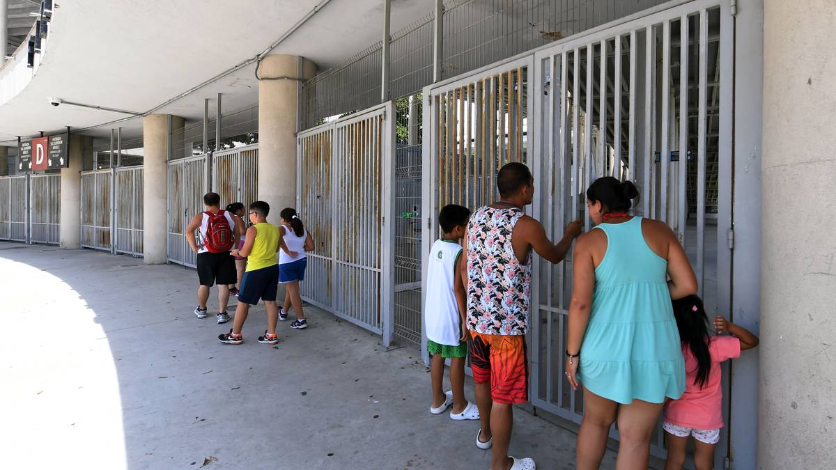 Das Stadion ist immer noch eine Touristenattraktion