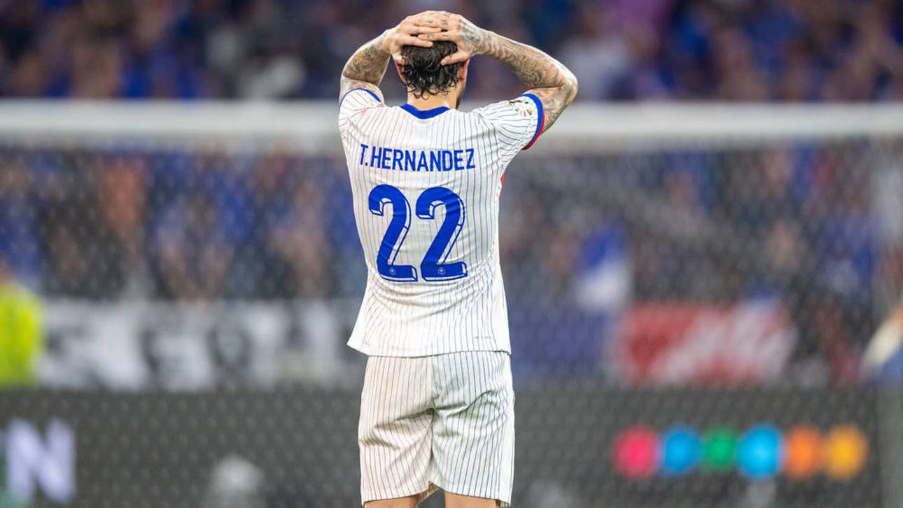 Theo Hernández konnte im EM-Halbfinale gegen Spanien nicht überzeugen