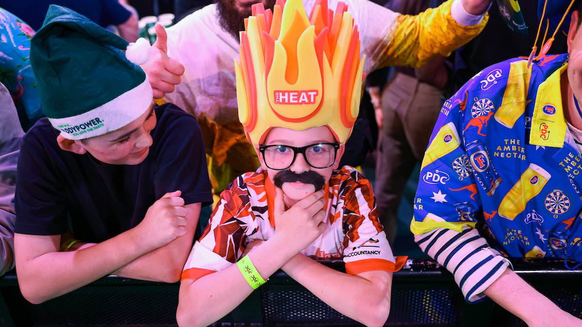 Dieser junge Zuschauer ist offenbar großer Fan des Australiers Damon Heta