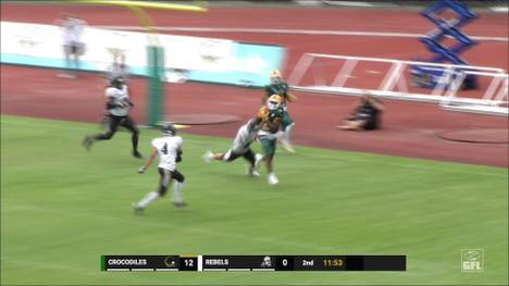 Die Cologne Crocodiles lassen den Berlin Rebels keine Chance und gewinnen mit 34:6. Der Hauptstadt-Klub hinkt seinen hohen Erwartungen deutlich hinterher. Die Pleite gegen Köln ist bereits die dritte Saison-Niederlage.