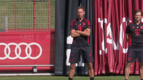 Nach dem Abgang von Robert Lewandowski spricht Bayern-Trainer Julian Nagelsmann über die Zukunft ohne der Star-Stürmer. 