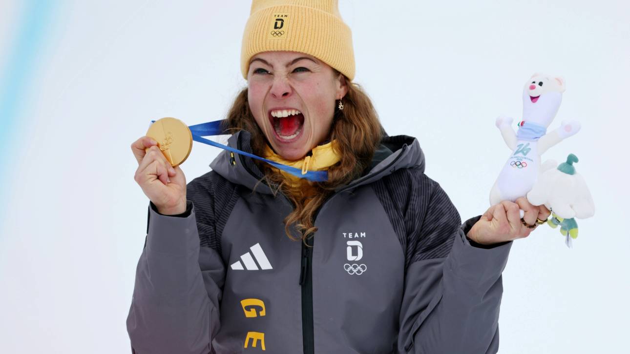 Gold-Heldin erklärt rote Zunge