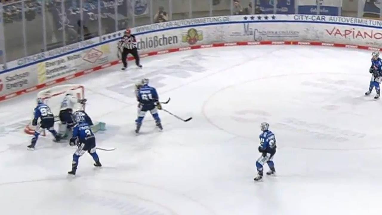 Dresdner Eislöwen - Adler Mannheim | DEL-Highlights im Video