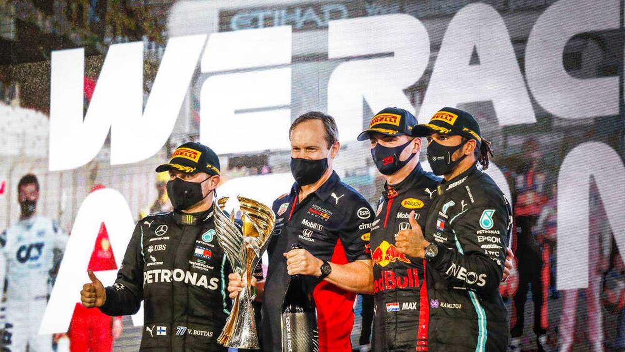 Formel 1 Punktewertung: Die Erstplatzierten freuen sich über die Punkte.