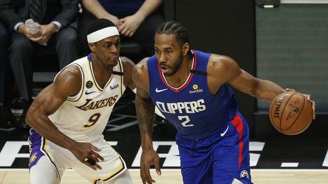 Kawhi Leonard (r.) schloss sich nach dem Meistertitel mit den Toronto Raptors 2019 den LA Clippers an