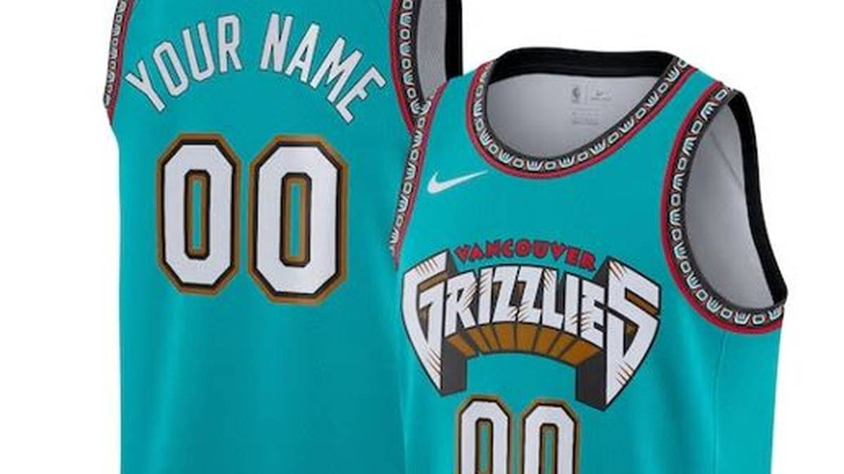 MEMPHIS GRIZZLIES: Die Grizzlies sind in diesem Jahr die einzige Franchise ohne City-Trikot. Dafür haben sie aber immerhin dieses Retro-Trikot auf den Markt gebracht