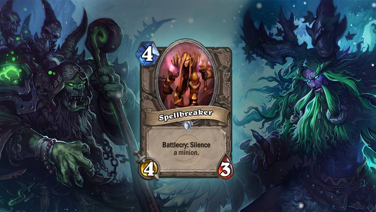 Zauberbrecher (Spellbreaker) - Kampfschrei: Bringt einen Diener zum Schweigen. Diese Karte wird zweimal im Deck gespielt