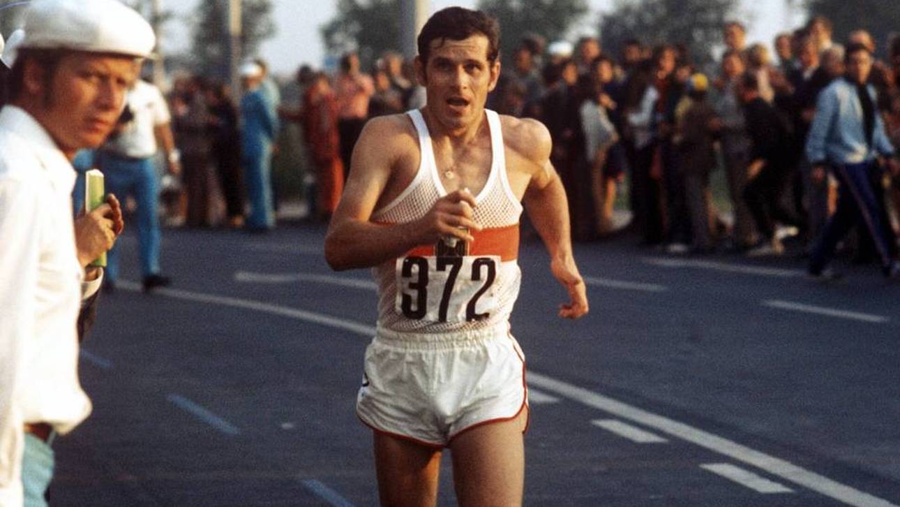 Bernd Kannenberg bei seinem Gold-Lauf von München 1972