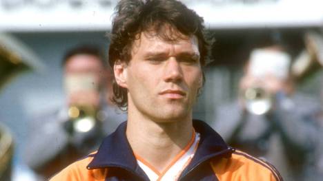 Marco van Basten vor dem Spiel, das seine Weltkarriere ins Rollen brachte