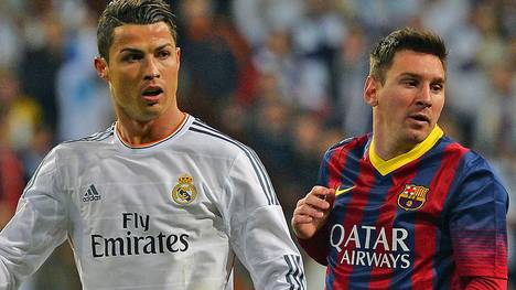 Cristiano Ronaldo-Lionel Messi-Real Madrid-FC Barcelona-Zweikampf