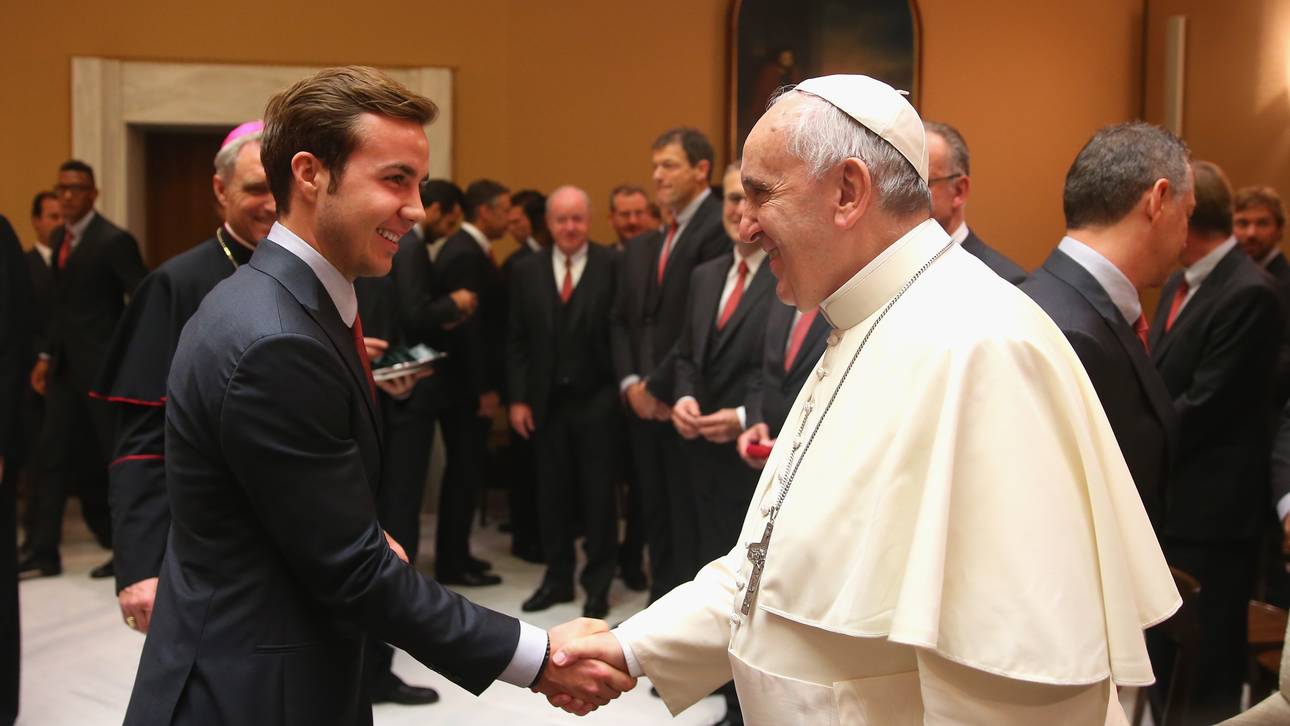 Götze trifft den Papst: Geht das gut?
