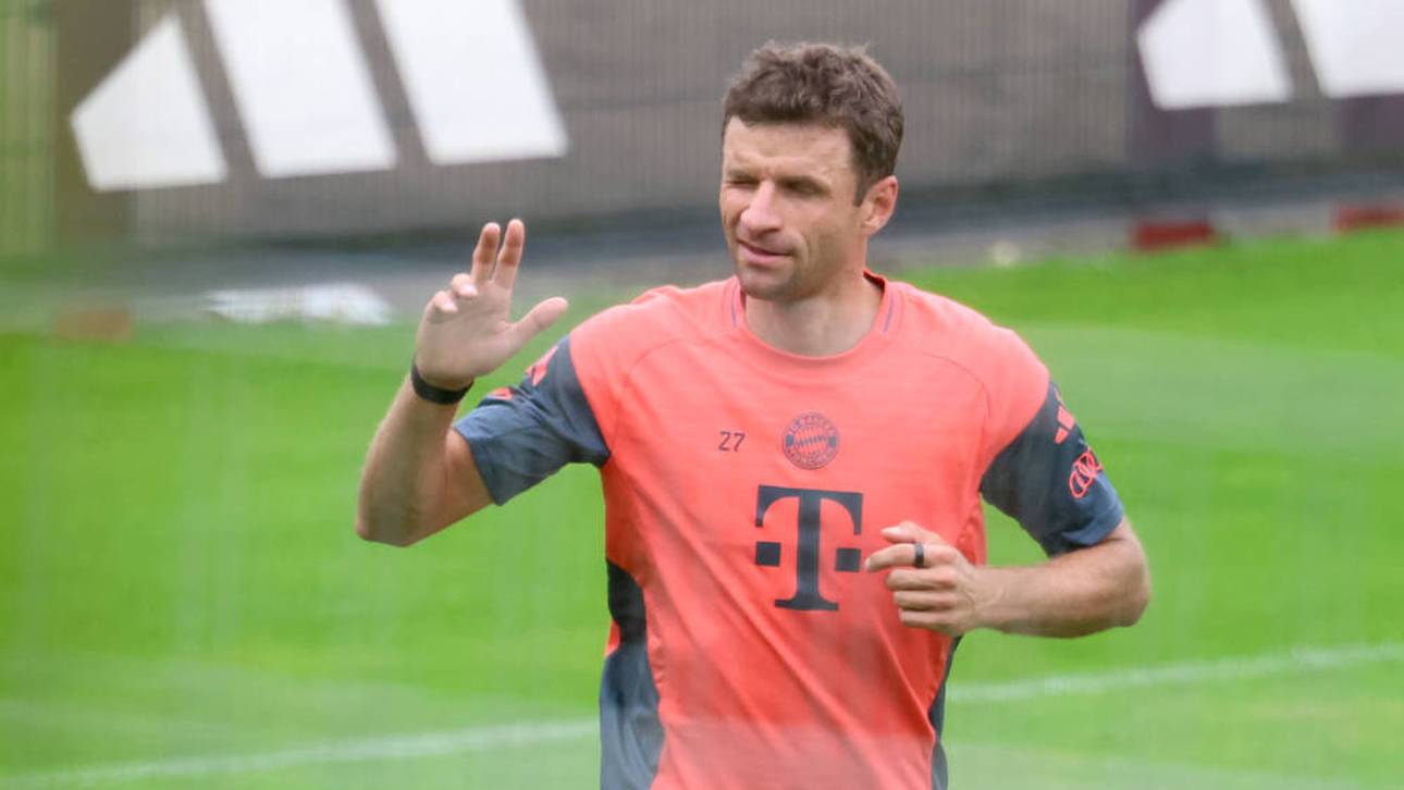 Thomas Müller trainiert noch in München
