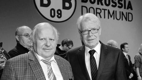 Borussia Dortmund trauert um Vereins-Idol  Dieter "Hoppy" Kurrat (links) 