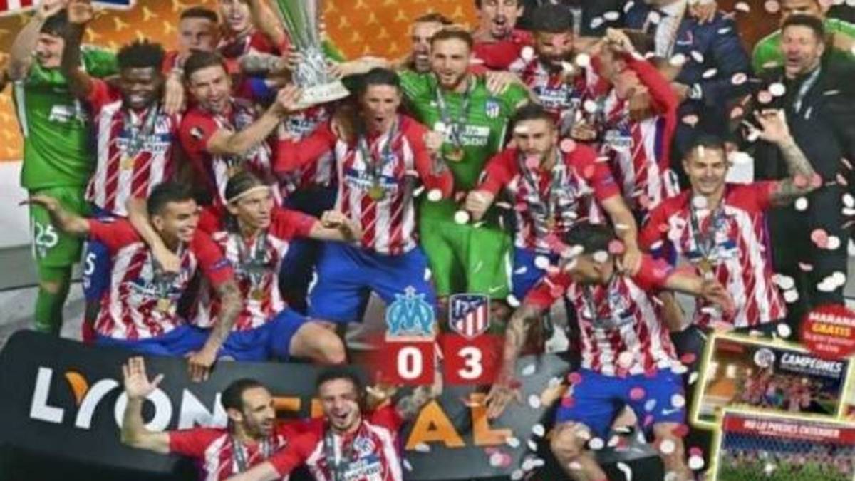 Marca: "Ale, Ale, Ale! Griezmanns Doppelpack und ein Tor von Gabi brechen Marseille. Dritter Triumpf in der Europa League für die Rojiblancos. Gabe und Griezmann stemmen den Pokal gemeinsam in die Höhe. Fernando 'El Nino' Torres verabschiedet sich mit seinem ersten Titel von seinem Jugendverein."
