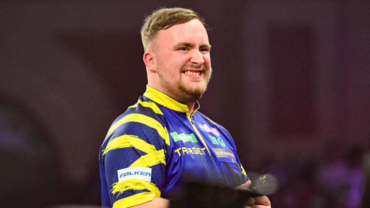 Luke Littler steht bei der Darts-WM im Viertelfinale