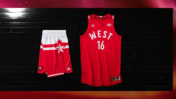 Das Trikot für den Westen beim 65. NBA All-Star Spiel 2016