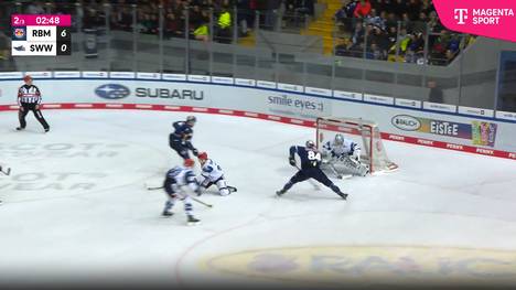 Nach der Länderspielpause zeigte sich Titelverteidiger EHC Red Bull München in bestechender Form und erzielte beim 7:3-Erfolg gegen die Schwenninger Wild Wings sieben Tore binnen 34 Minuten.