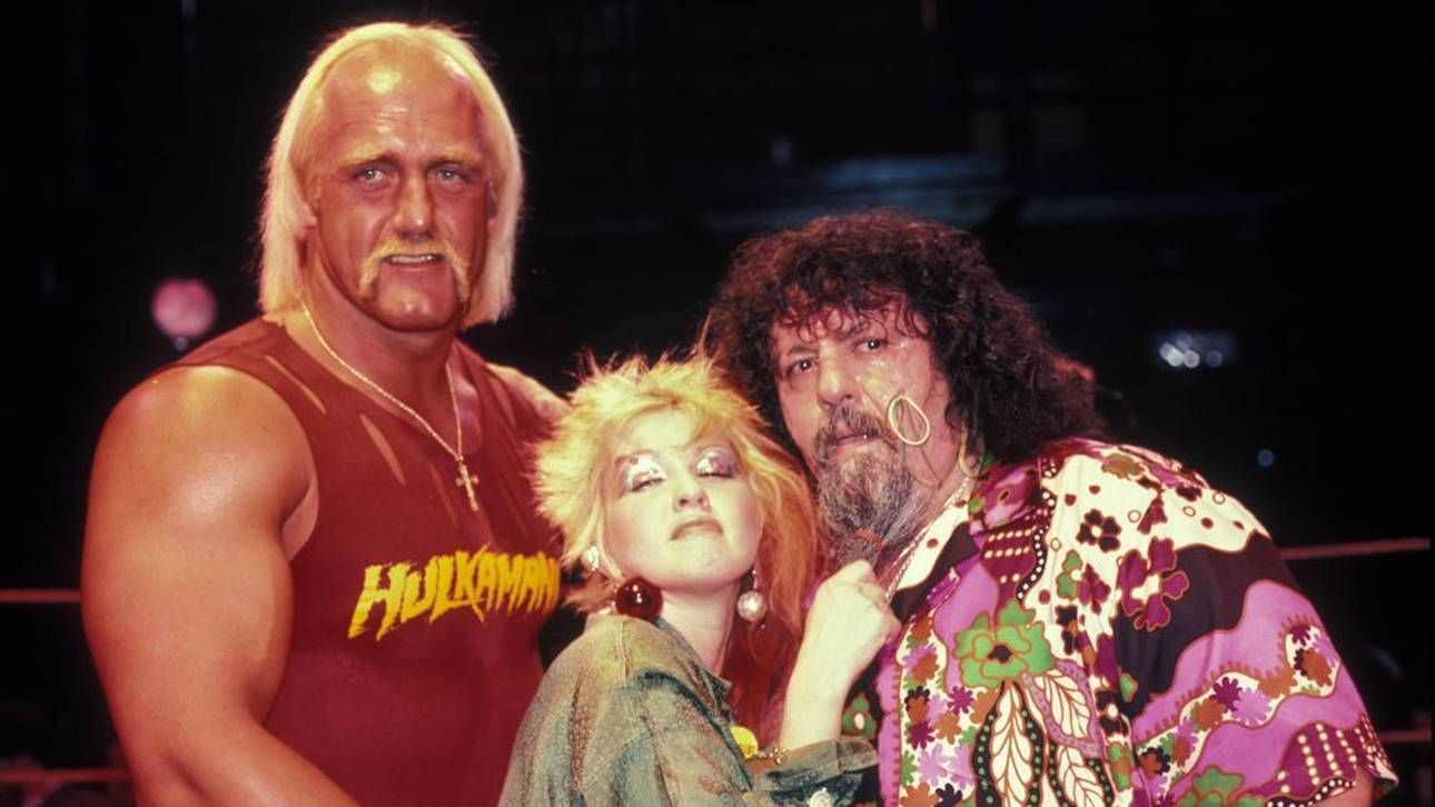 Hulk Hogan, Cyndi Lauper und Lou Albano