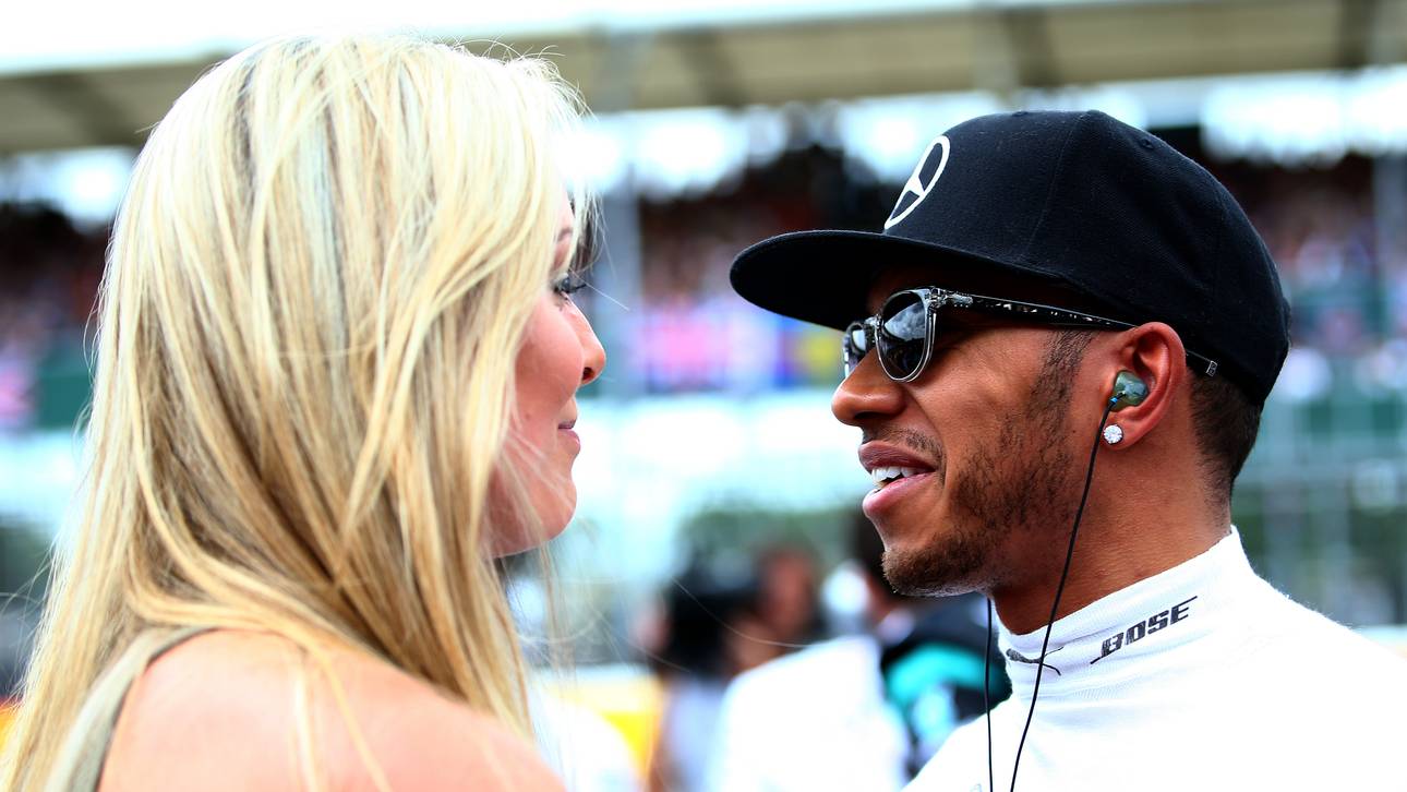 Vonn besucht Hamilton auf Krücke