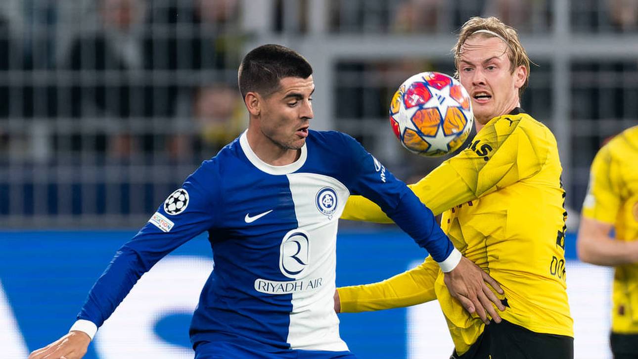 Alváro Morata schied mit Atlético Madrid in der Saison 23-24 gegen den BVB in der Champions League aus