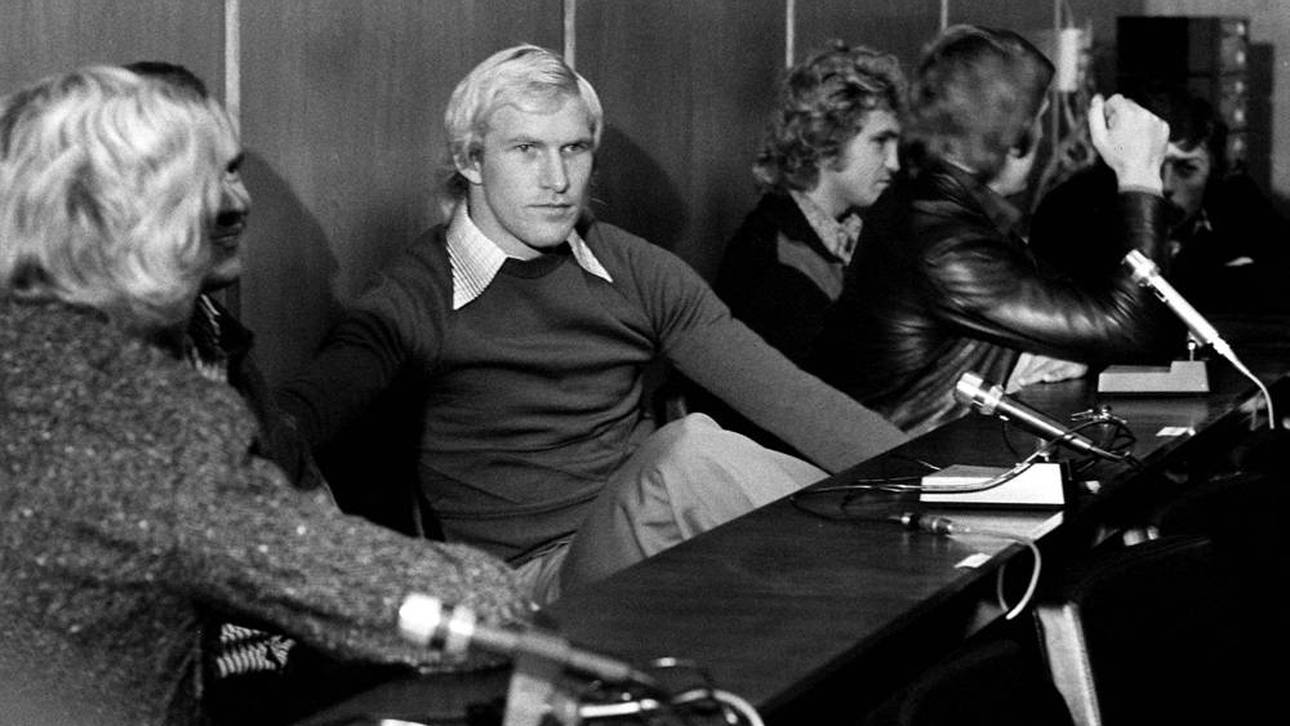 Rolf Rüssmann bei einer der Gerichtsverhandlungen um den Bundesliga-Skandal