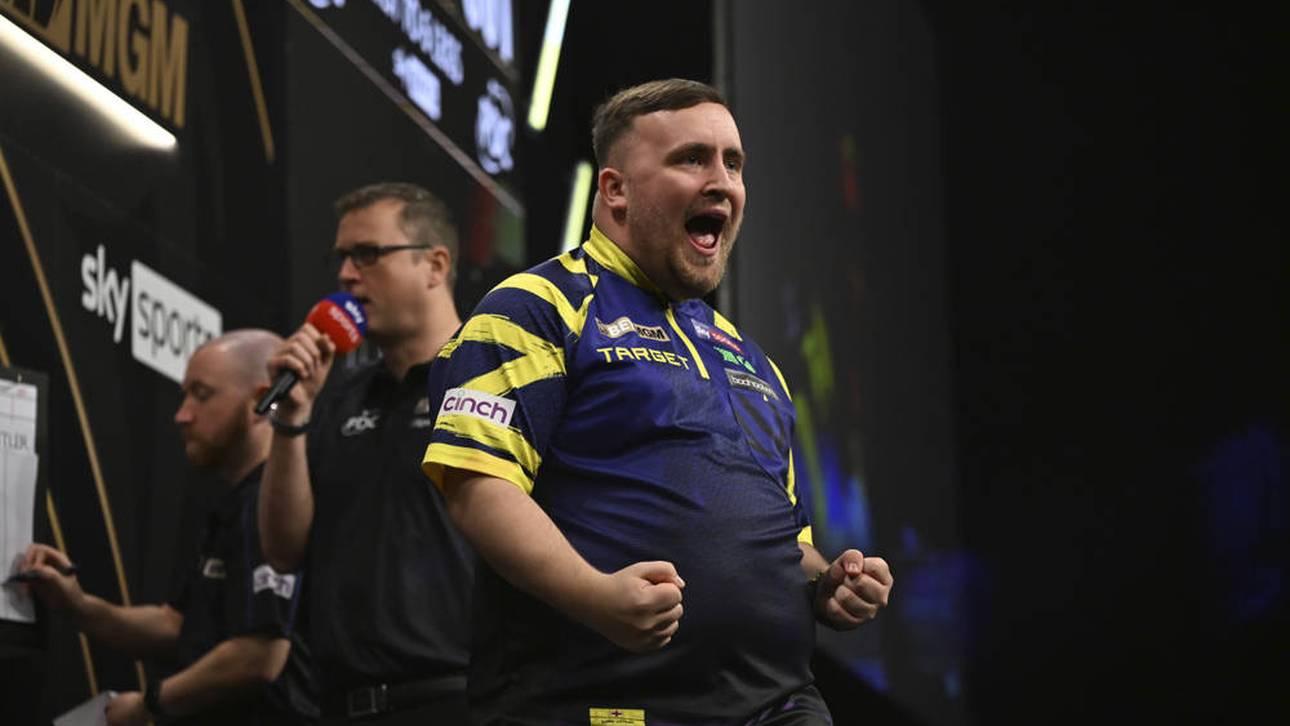 Luke Littler holte sich in Cardiff seinen ersten Tagessieg der diesjährigen Premier League