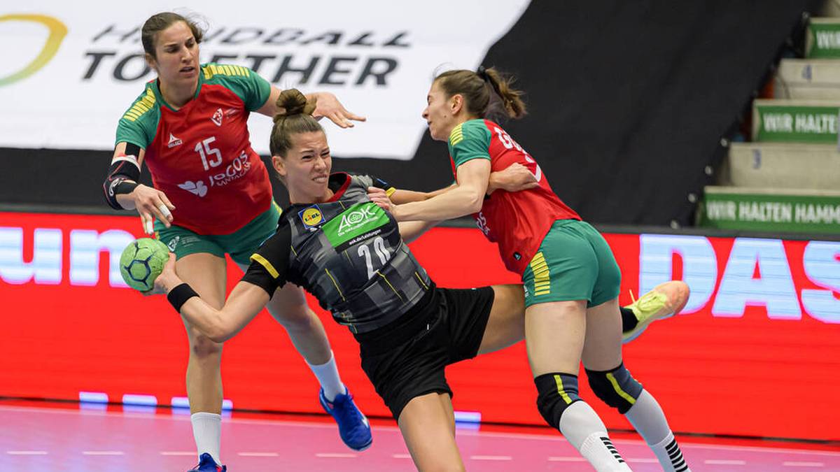 Einmal mehr eine der auffälligsten Handballerinnen im DHB-Team beim Sieg gegen Portugal: Emily Bölk