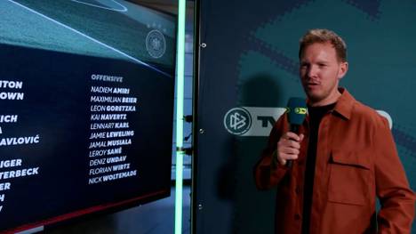 Bundestrainer Julian Nagelsmann spricht über die verschiedenen Telefonate mit den Spielern und wer am meisten von der Nominierung überrascht wurde.  