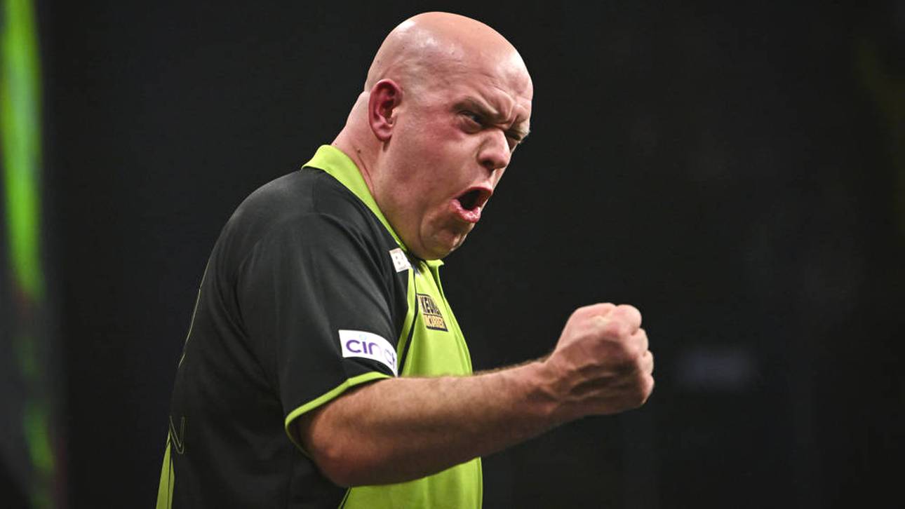 Michael van Gerwen setzt sich am 7. Spieltag der Premier League gegen Luke Humphries durch