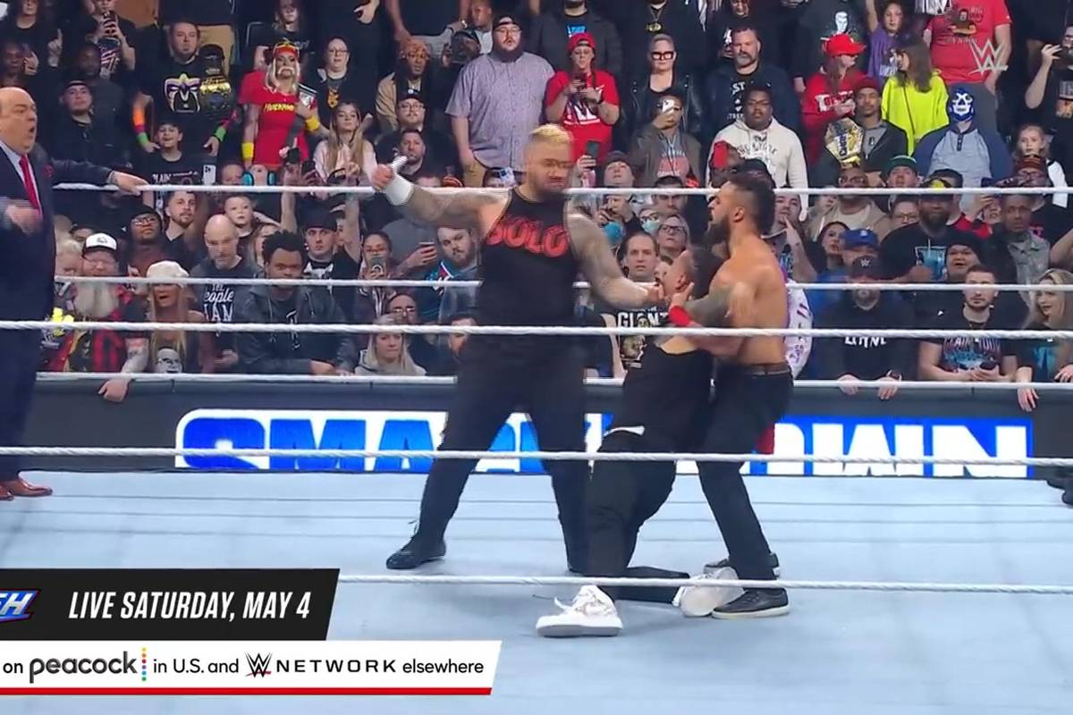 Beim ersten WWE SmackDown nach WrestleMania überschlagen sich die Ereignisse: Jimmy Uso fliegt aus der Bloodline, Neuverpflichtung Tama Tonga ersetzt ihn. Hat Roman Reigns noch die Kontrolle?