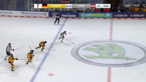 Deutschland und Lettland treffen im Deutschland Cup-Finale erneut aufeinander. Nach einem 2:2 in der regulären Spielzeit fällt der Siegtreffer erst in der Overtime.