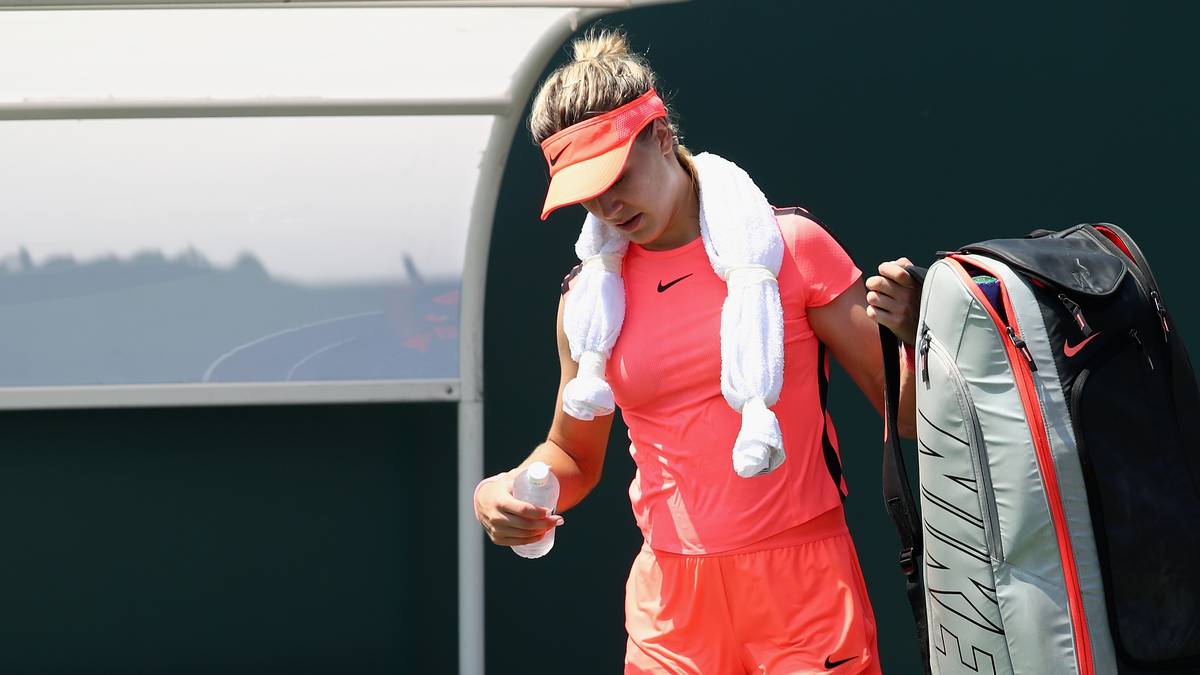 ...scheiterte sie bei den French Open bereits in der Qualifikation. Auch wenn kleinere Verletzungssorgen eine Rolle spielten - es war der wohl größte Tiefpunkt der einstigen kanadischen Hoffnung, die zum ersten Mal seit Anfang 2013 ein Grand-Slam-Turnier verpasst