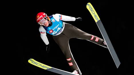 Daniela Iraschko-Stolz aus Österreich hält mit 200m den Skiflug-Rekord im Frauenbereich