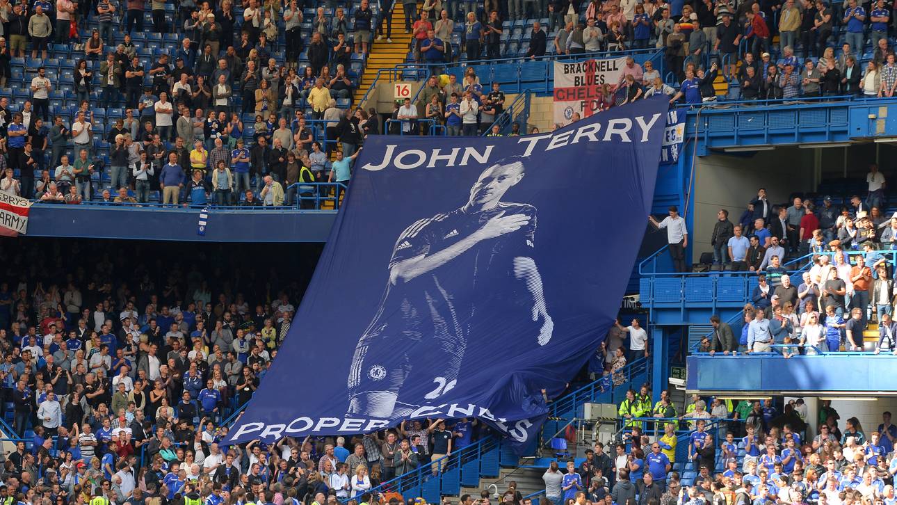 Mit diesem Banner feierten die Fans John Terry