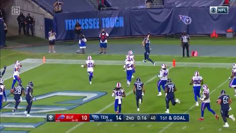 Die Tennessee Titans lassen den Buffalo Bills keine Chance. Quarterback Ryan Tannehill sorgt für drei Touchdowns - einen davon läuft er selbst.