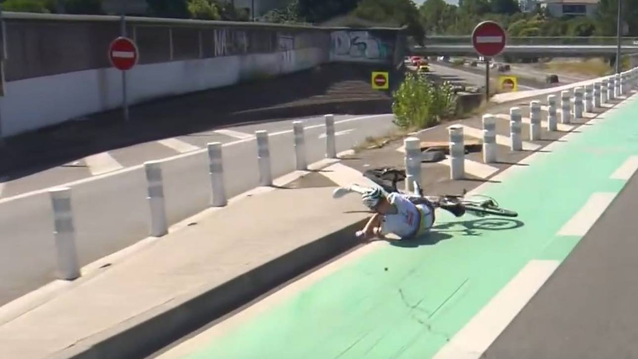 Sturz! Schreckmoment um Pogacar