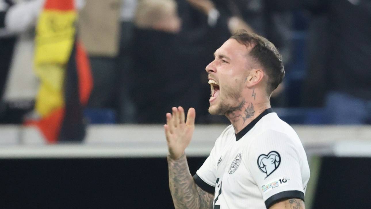 David Raum feiert sein Tor gegen Luxemburg im Oktober