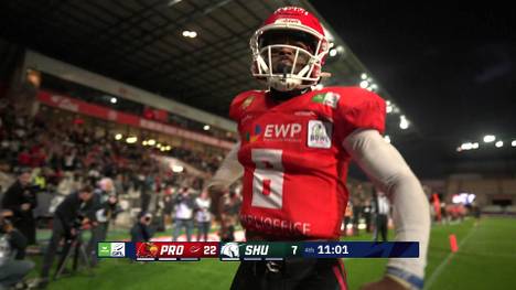 Die Potsdam Royals gewinnen erstmals die deutsche Meisterschaft - und setzen im GFL Bowl gegen die Schwäbisch Hall Unicorns einige Highlights.