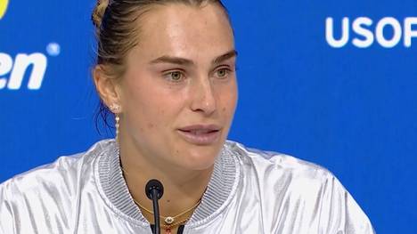 Aryna Sabalenka gewinnt in New York den Titel bei den US Open. Als Titelverteidigerin äußert sie sich nach dem Match emotional über ihren erneuten Erfolg.