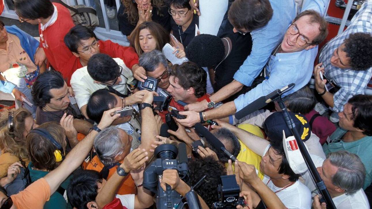 Ayrton Senna musste sich nach seinem Manöver rechtfertigen