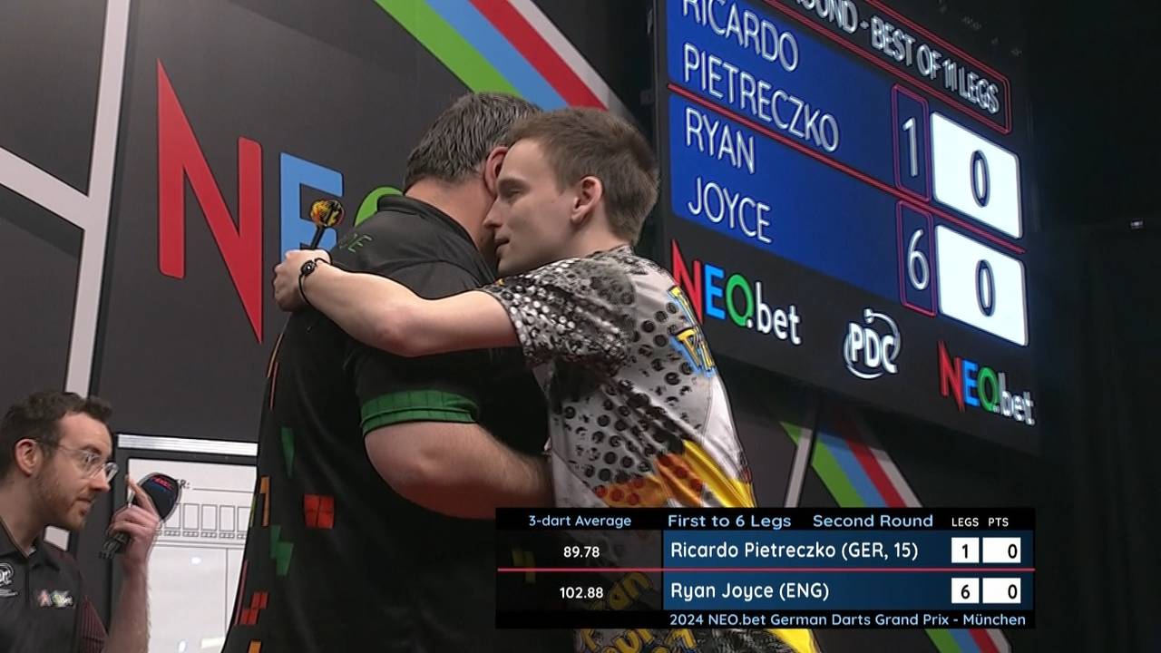 NEO.bet German Darts Grand Prix München: Pietreczko verliert klar gegen Joyce