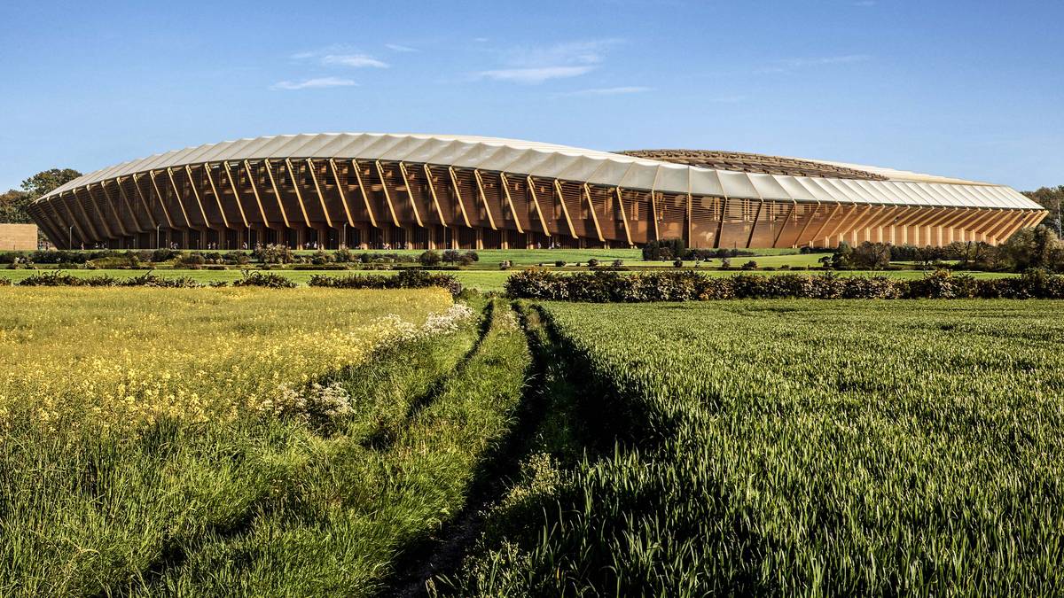 Der englische Viertligist FC Forest Green Rovers geht neue, ökologische Wege und will ein Stadion ganz aus Holz bauen. In die geplante Arena sollen 5000 Zuschauer passen