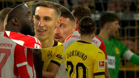 BVB-Verteidiger Nico Schlotterbeck versucht im Topspiel gegen die Bayern, Dayot Upamecano mit Trash Talk abzulenken. Doch der Plan scheitert krachend.